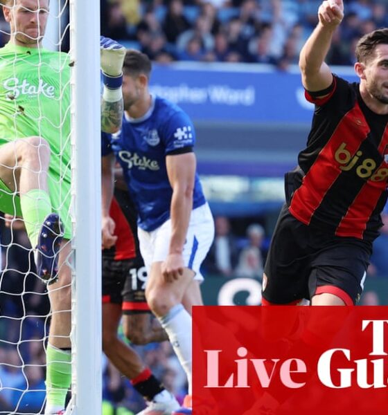 Everton 2-3 Bournemouth, Leicester 1-2 Aston Villa: Premier League – as it happened | Premier League