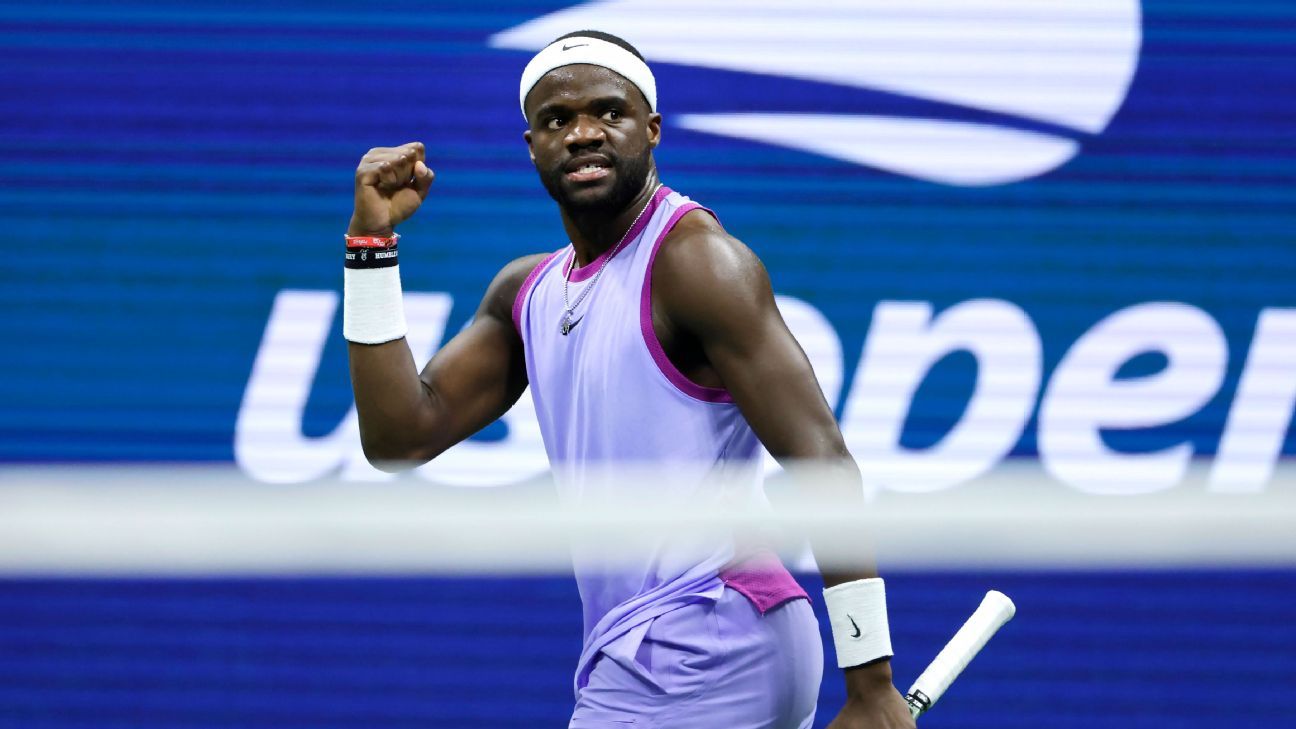 Frances Tiafoe into US Open semifinals as Grigor Dimitrov hurt