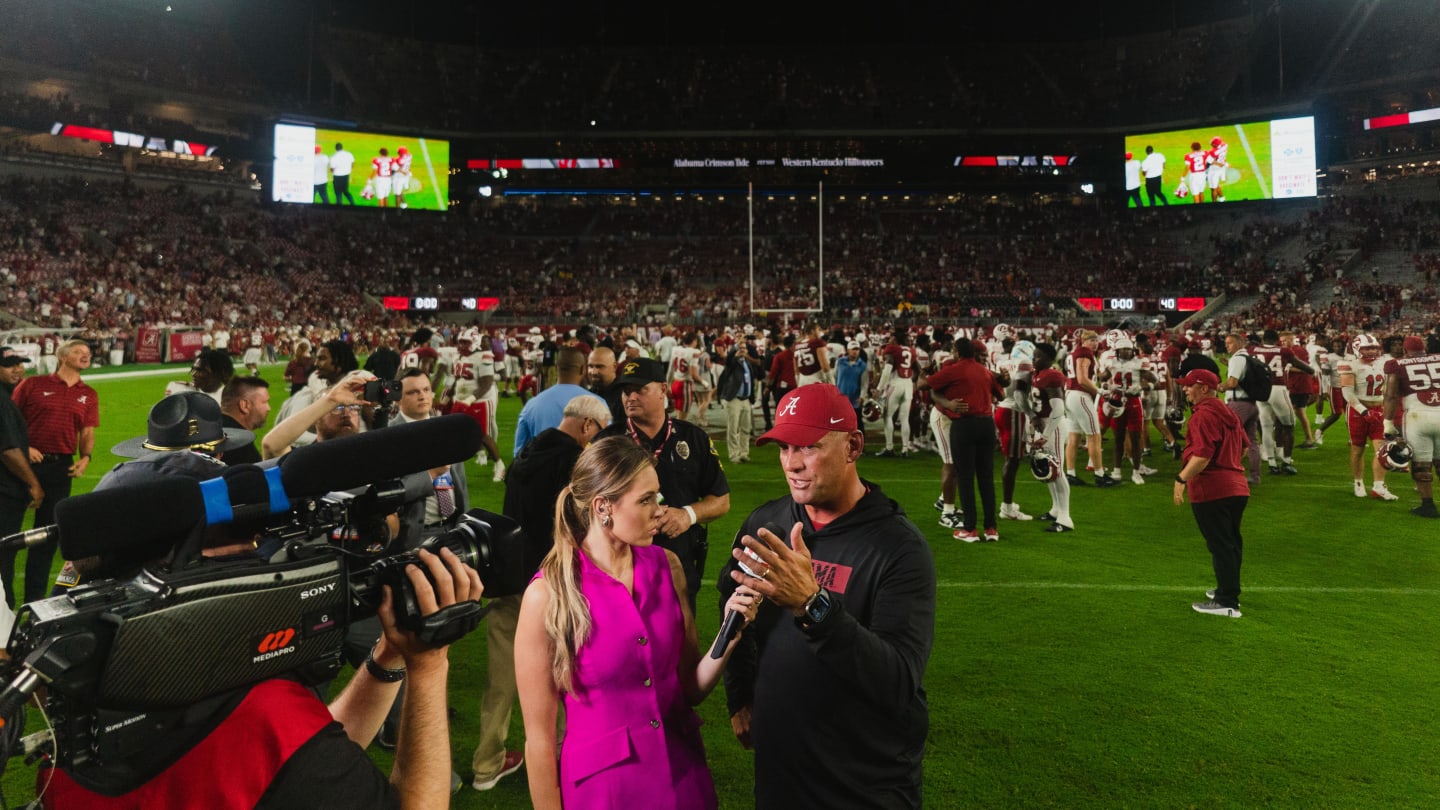 Kalen DeBoer on Alabama Football's blowout win over Western Kentucky