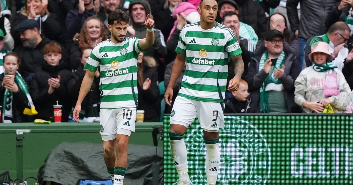 Nicolas Kuhn inspires Celtic to quarter-final victory over impressive Falkirk