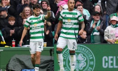 Nicolas Kuhn inspires Celtic to quarter-final victory over impressive Falkirk