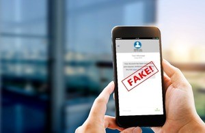 Parking fine scam text message warning issued by DVSA