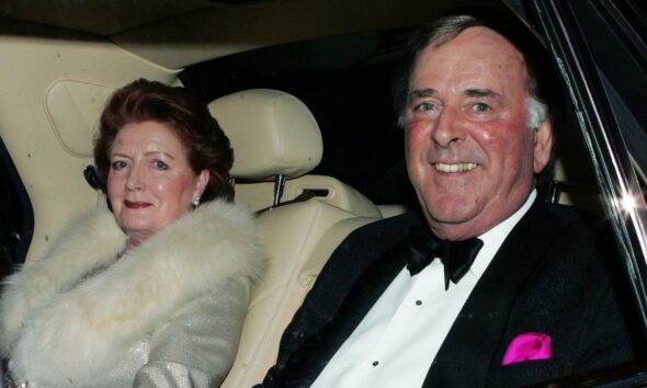 Terry Wogan with his wife Helen back in 2005. Pic: Reuters