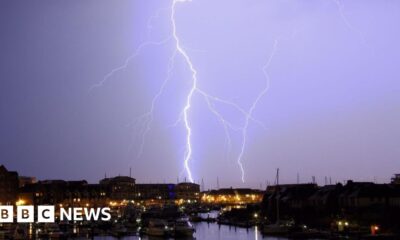 Thunderstorm warning for England and parts of Wales