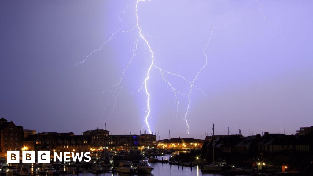 Thunderstorm warning for England and parts of Wales