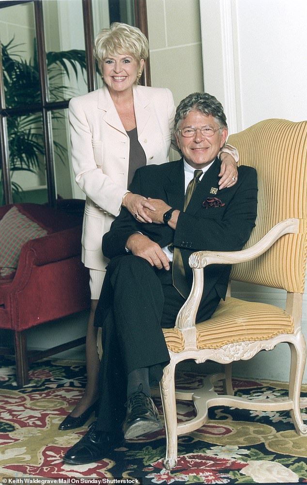 Gloria married businessman Stephen in 1998, and said he would leave 'the most enormous void, not only in my life, but our entire family' (pictured together in 1999)