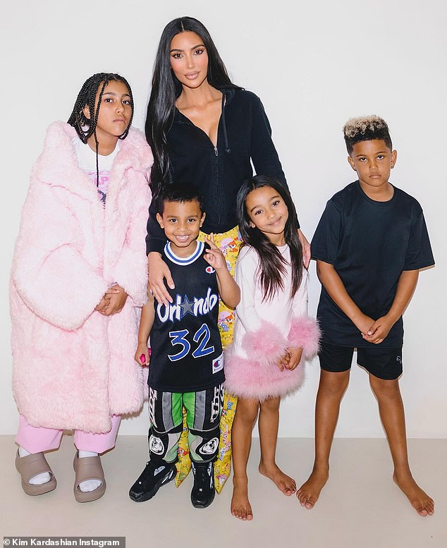 Kanye shares four children with his ex-wife Kim Kardashian: daughters North, 11, and Chicago, six, and sons Saint, eight, and Psalm, five