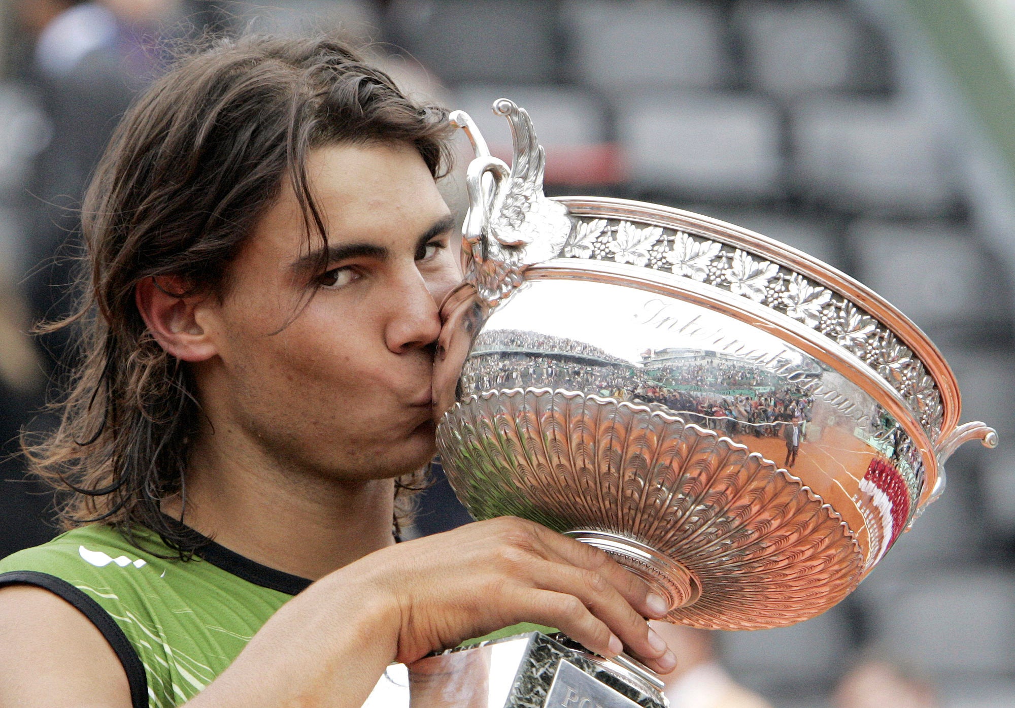 Nadal won his first French Open title in 2005