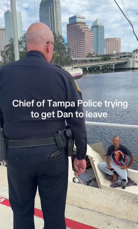 Chief of Tampa Police trying to get Dan to leave his boat