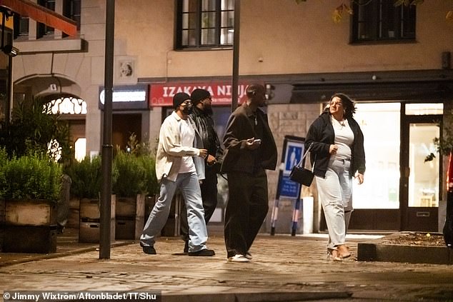 On Thursday, the Real Madrid star visited the Chez Jolie restaurant (pictured left after leaving the restaurant with his friends), before heading to the V nightclub and finally back to his hotel in a black van with his entourage