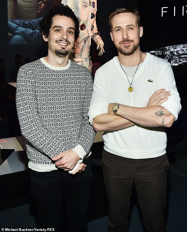 The film, about an astronaut tasked with saving Earth, is written by Andy Weir, whose novel The Martian was a hit for Matt Damon; shown with Damien Chazelle in 2018