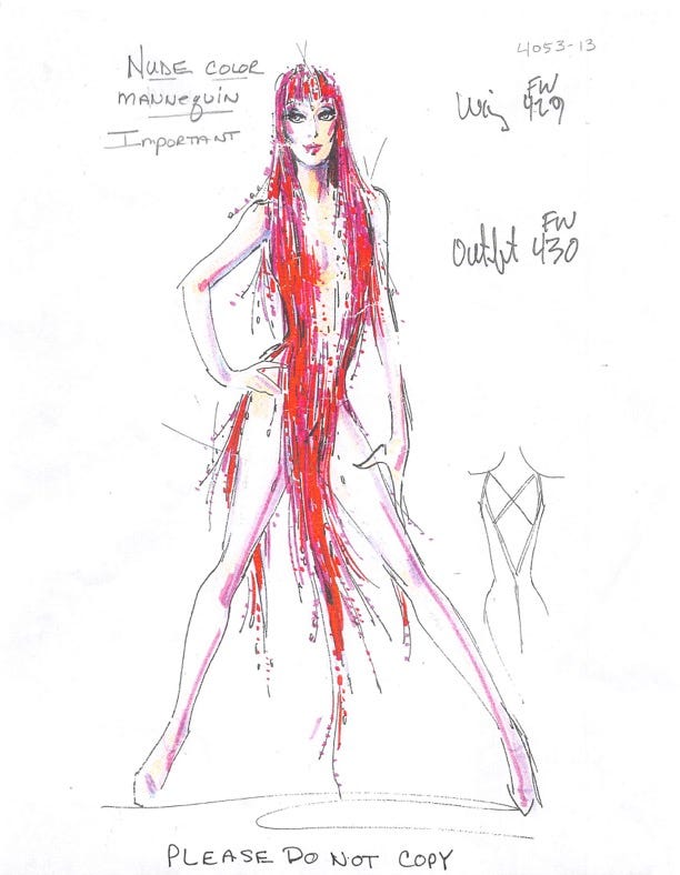 cher bob mackie look 1