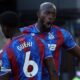 Jean-Philippe Mateta celebrates after putting Crystal Palace in front against Spurs