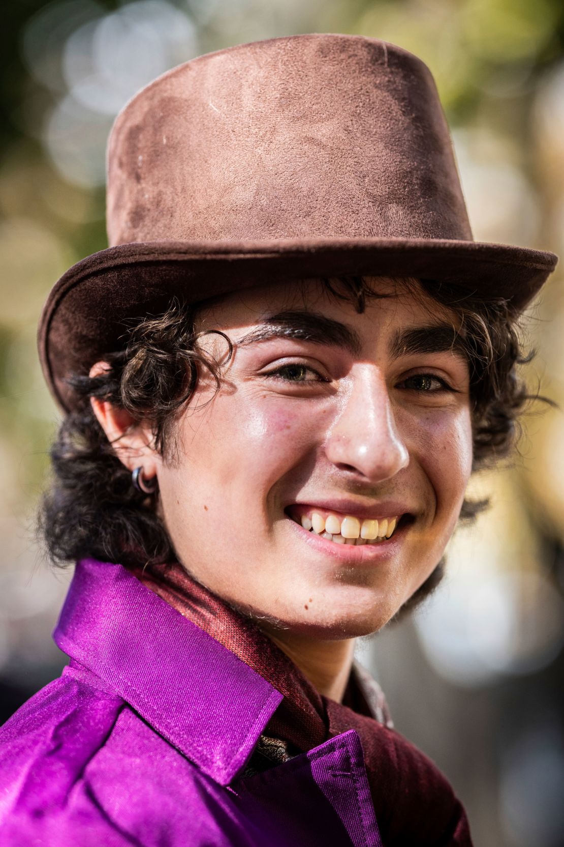 Miles Mitchell, 21, winner of the Timothée Chalamet lookalike contest.