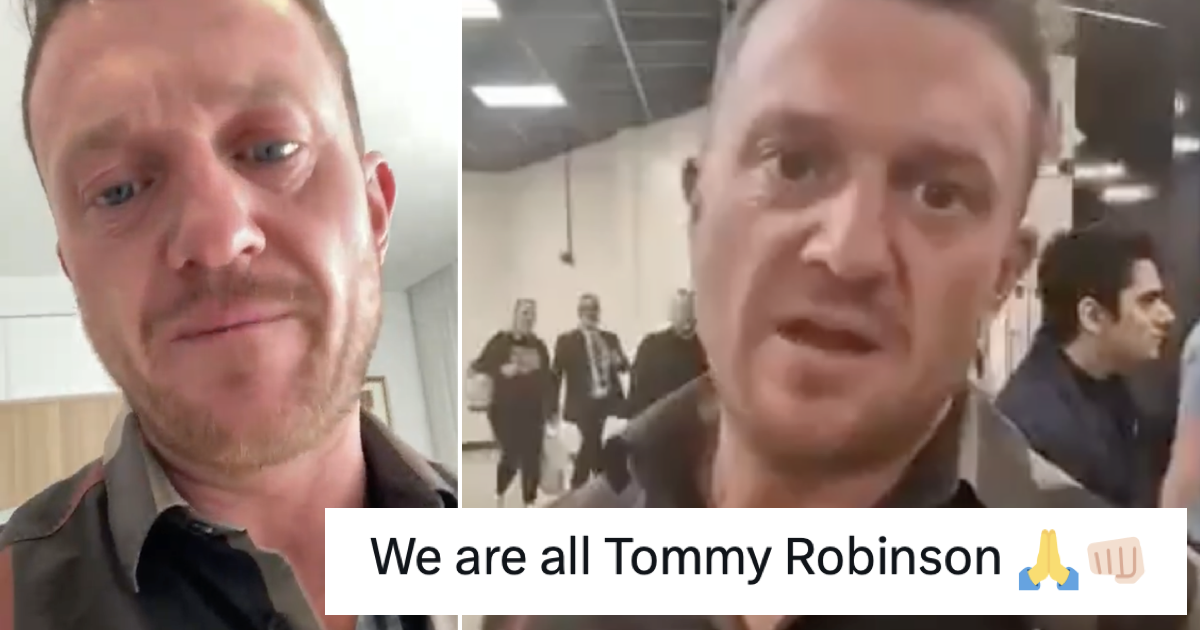 A Tommy Robinson fan said 'We are all Tommy Robinson' and the entirety of the internet replied as one