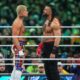 Cody Rhodes faces off with Roman Reigns during Night Two of WrestleMania 40 at Lincoln Financial Field on April 7, 2024 in Philadelphia, Pennsylvania.