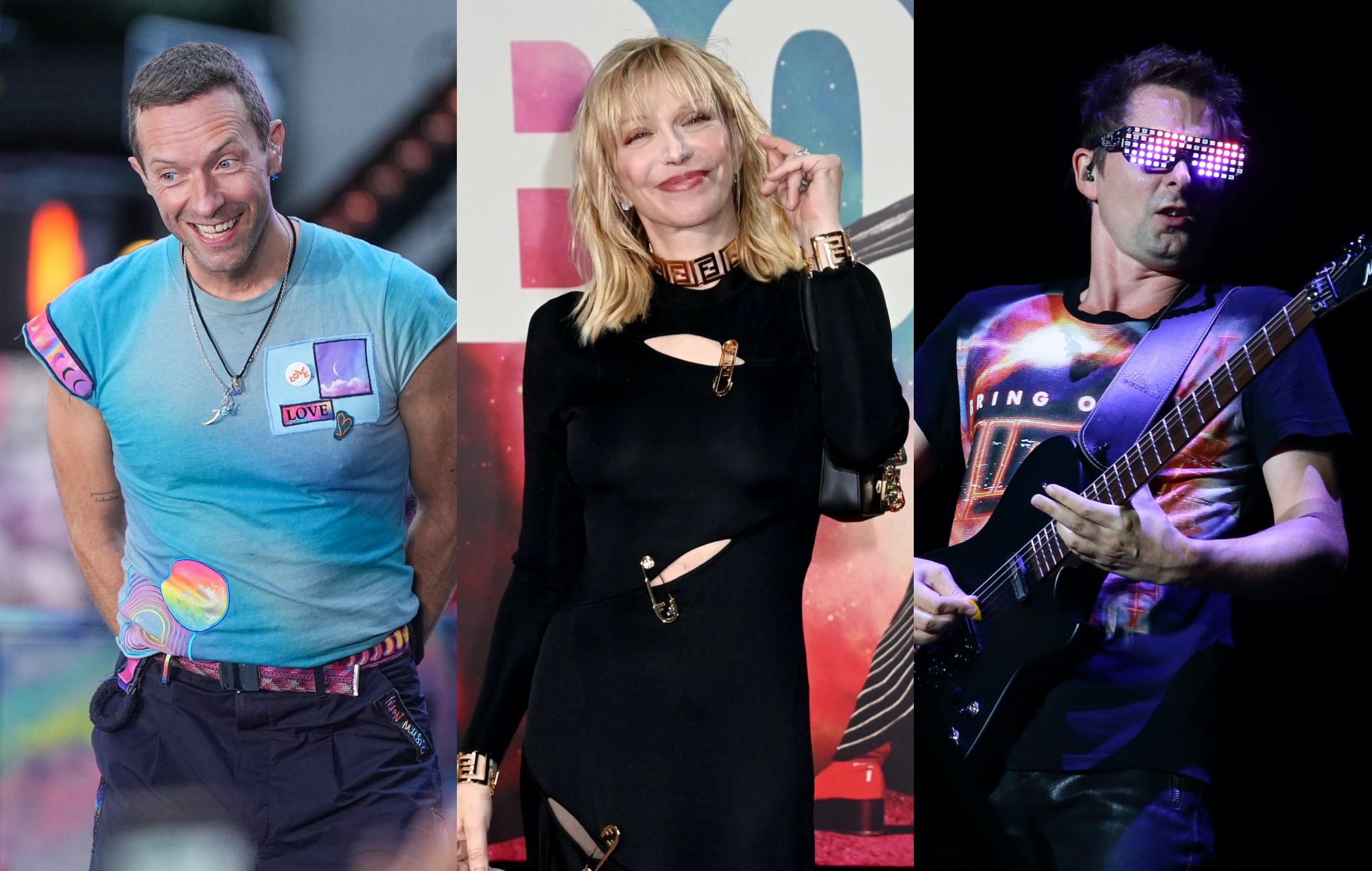 Courtney Love had to "fake her way through a three-hour conversation on Muse" with Chris Martin