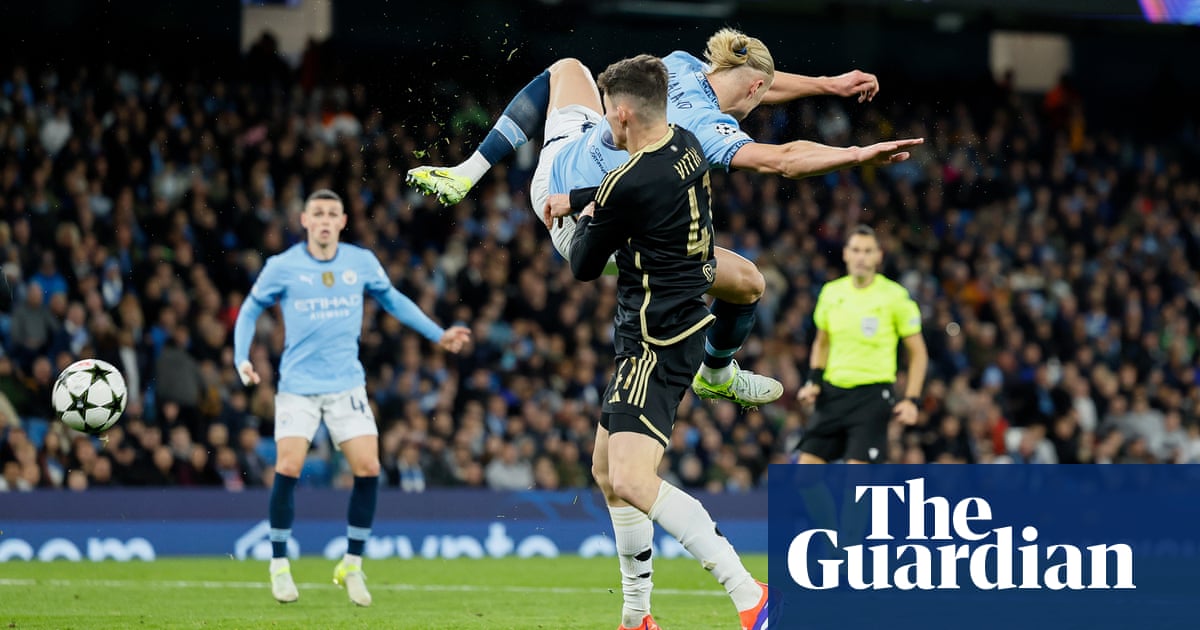 Haaland’s flying volley lights up Manchester City’s rout of Sparta Prague | Champions League