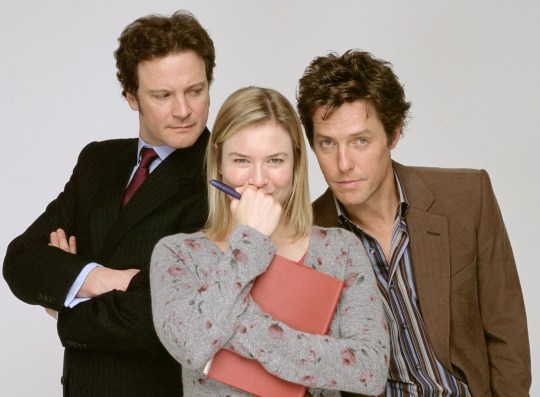 Bridget Jones, Mark Darcy and Daniel Cleaver 