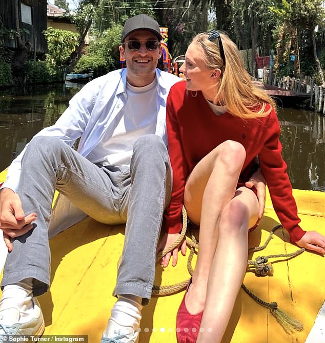 Turner, 28, confirmed her romance with Peregrine Pearson, 30 (pictured) on Instagram this weekend with a series of snaps from across their one-year romance