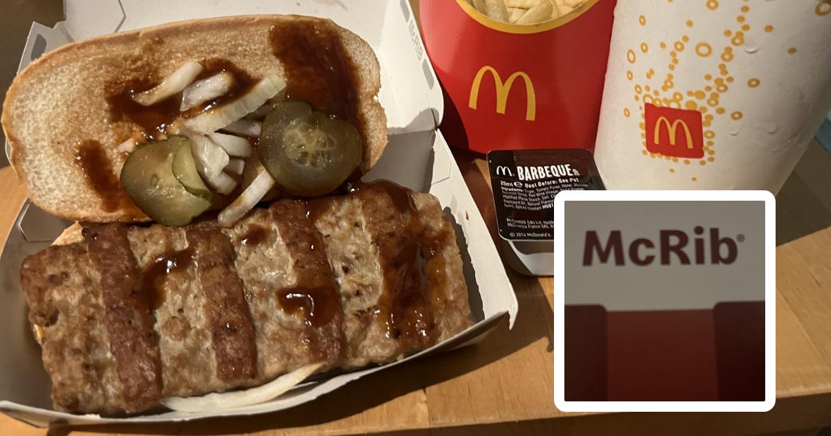 Mcdonald's McRib returns to Somerset - but is it any good?