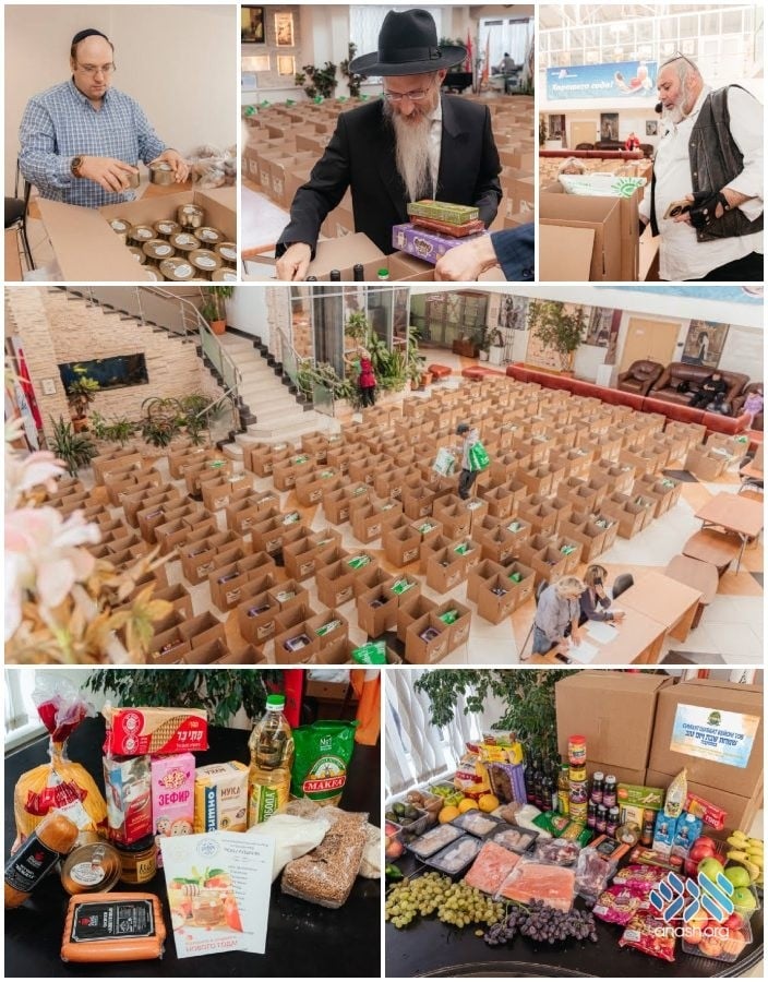 Moscow Community Distributes Rosh Hashanah Essentials