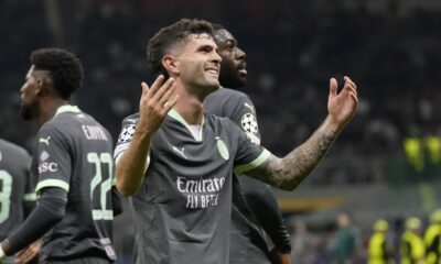 Pulisic goal helps AC Milan get Champions League win