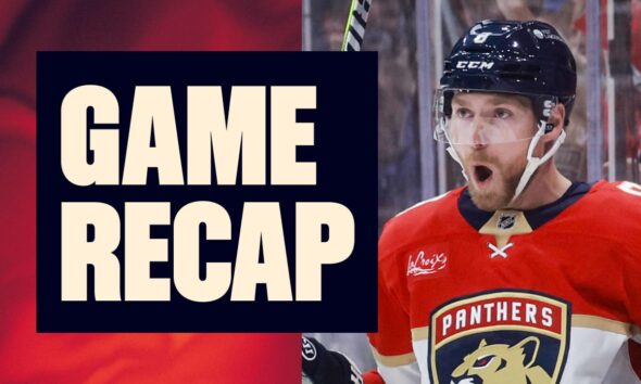 RECAP: Panthers 6, Bruins 4