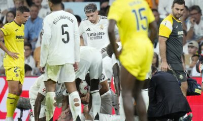 Real Madrid beats Villarreal 2-0 in La Liga but loses Carvajal to leg injury