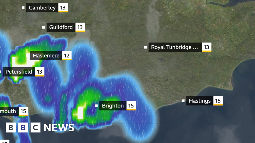 Thunderstorm alerts starts for southern England