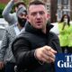 Tommy Robinson jailed for 18 months after admitting contempt of court | Tommy Robinson