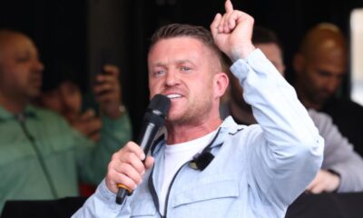 Tommy Robinson returns to UK after fleeing from England