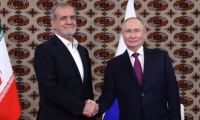 Vladimir Putin meets Iran’s new president as Israel weighs retaliation