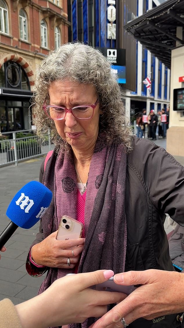 Diedre from Banbury (Pictured) was one of several people MailOnline asked to react to the gory film's trailer, which she described as 'not pleasant at all'