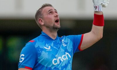 England's captain Liam Livingstone (Associated Press)