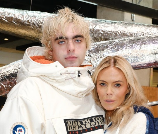 Lennon Gallagher and Patsy Kensit 