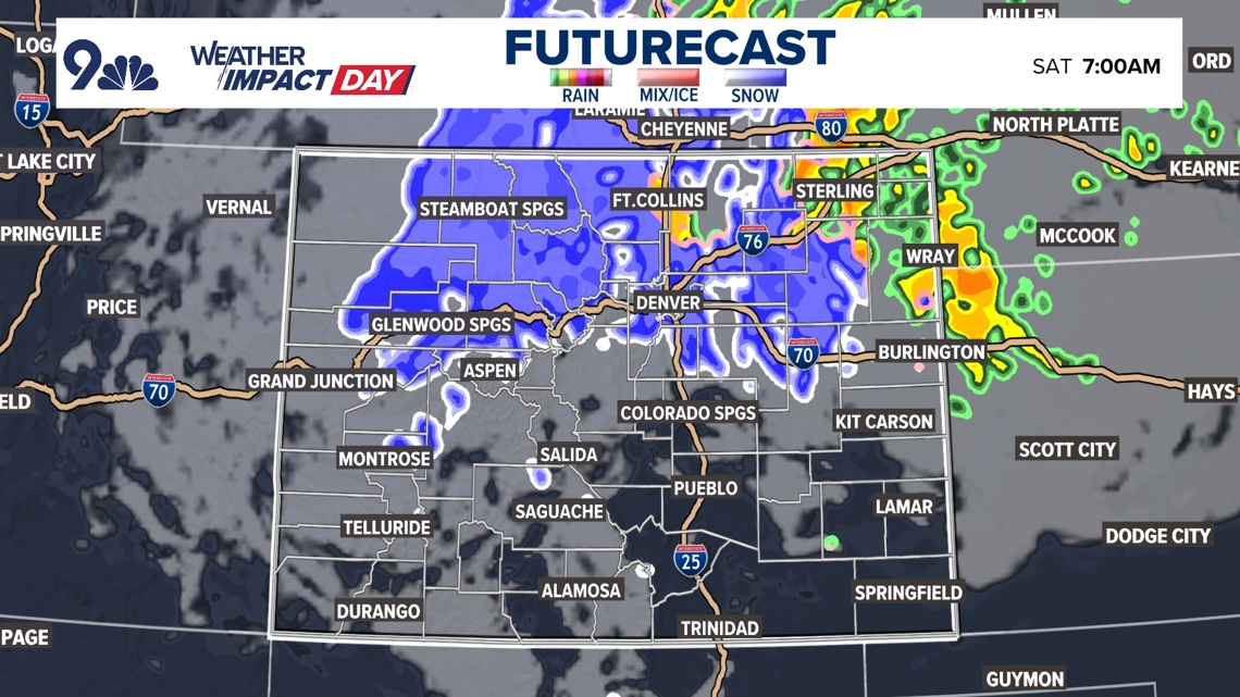 Major winter storm in Colorado: How much snow Denver could get