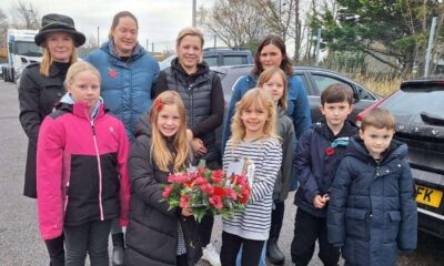 Remembrance Sunday parade and service at Brora