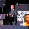 Stephen Miller, senior advisor President-elect Donald Trump, speaks at a campaign rally on Oct. 11 in Aurora, Colo.