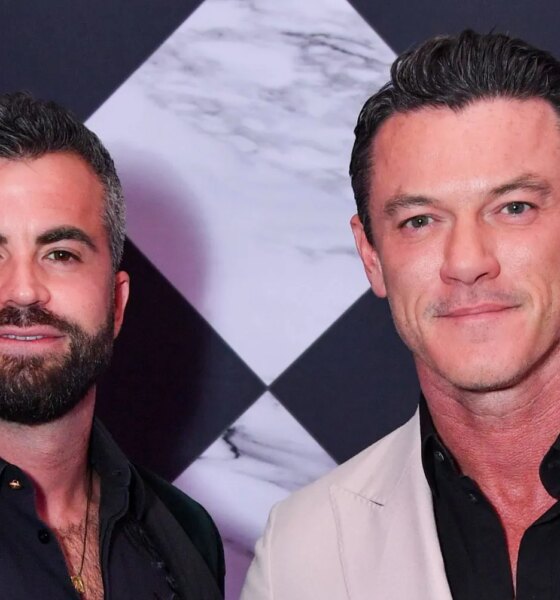 Fran Tomas and Luke Evans together