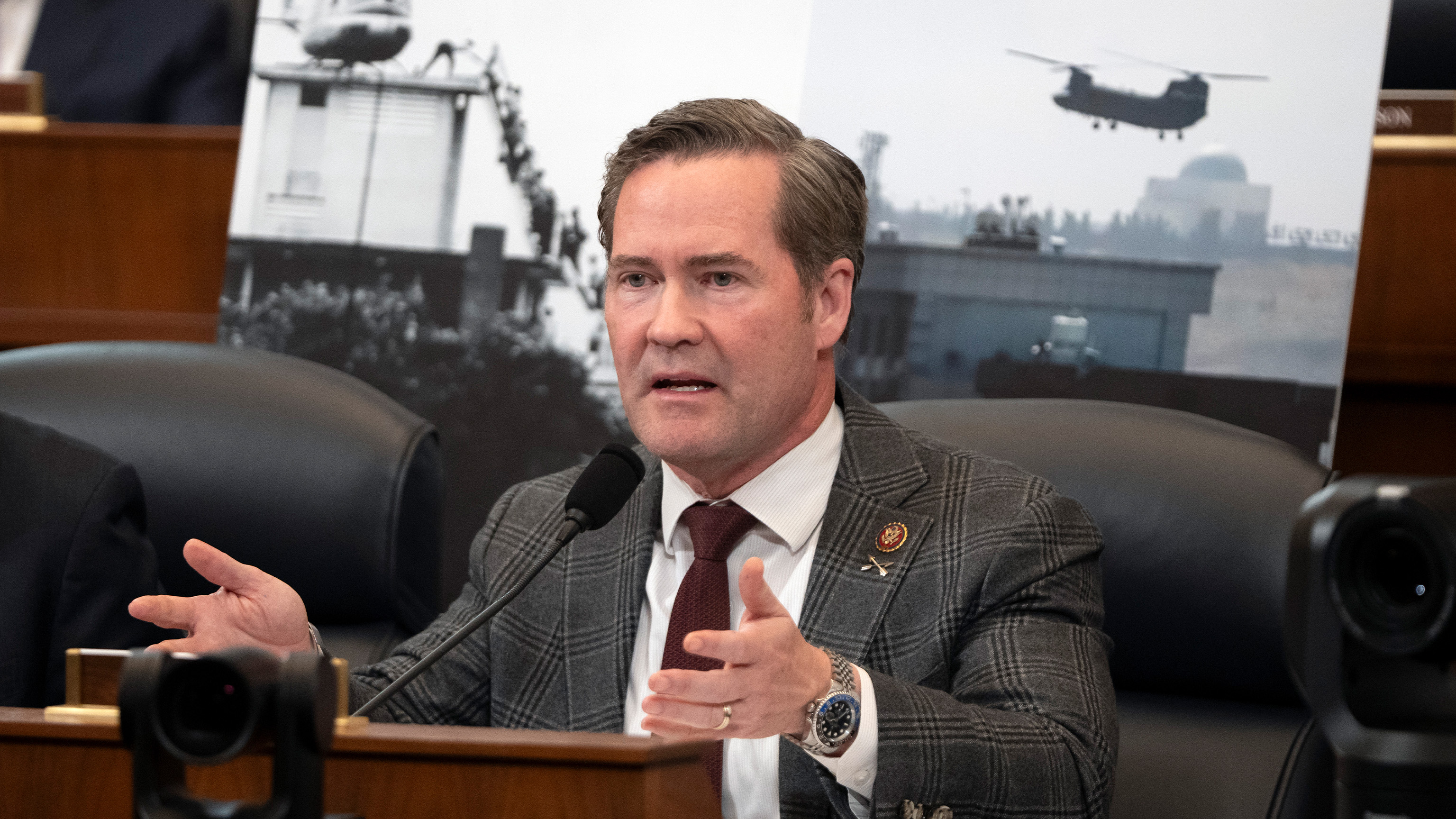 Rep. Mike Waltz, R-Fla., speaks during a hearing of the House Foreign Affairs Committee about the U.S. withdrawal from Afghanistan on Capitol Hill, Tuesday, March 19, 2024, in Washington. 