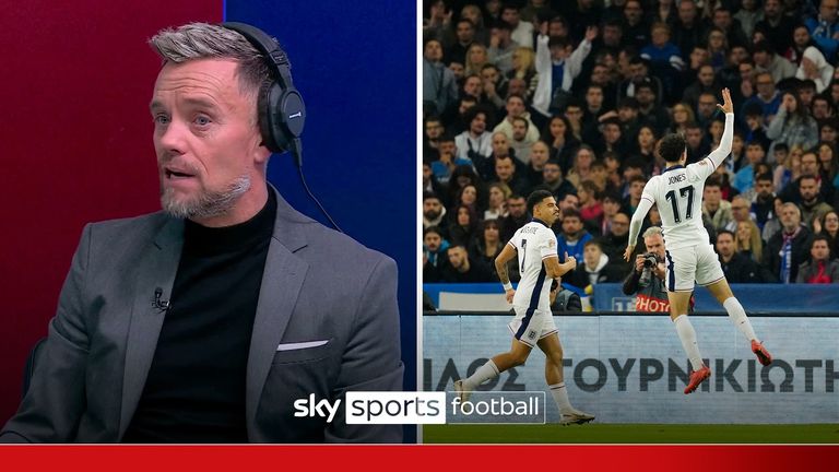 Lee Hendrie praised Curtis Jones' goal, his first one in international football, as England moved into a 3-0 lead over Greece in the Nations League.