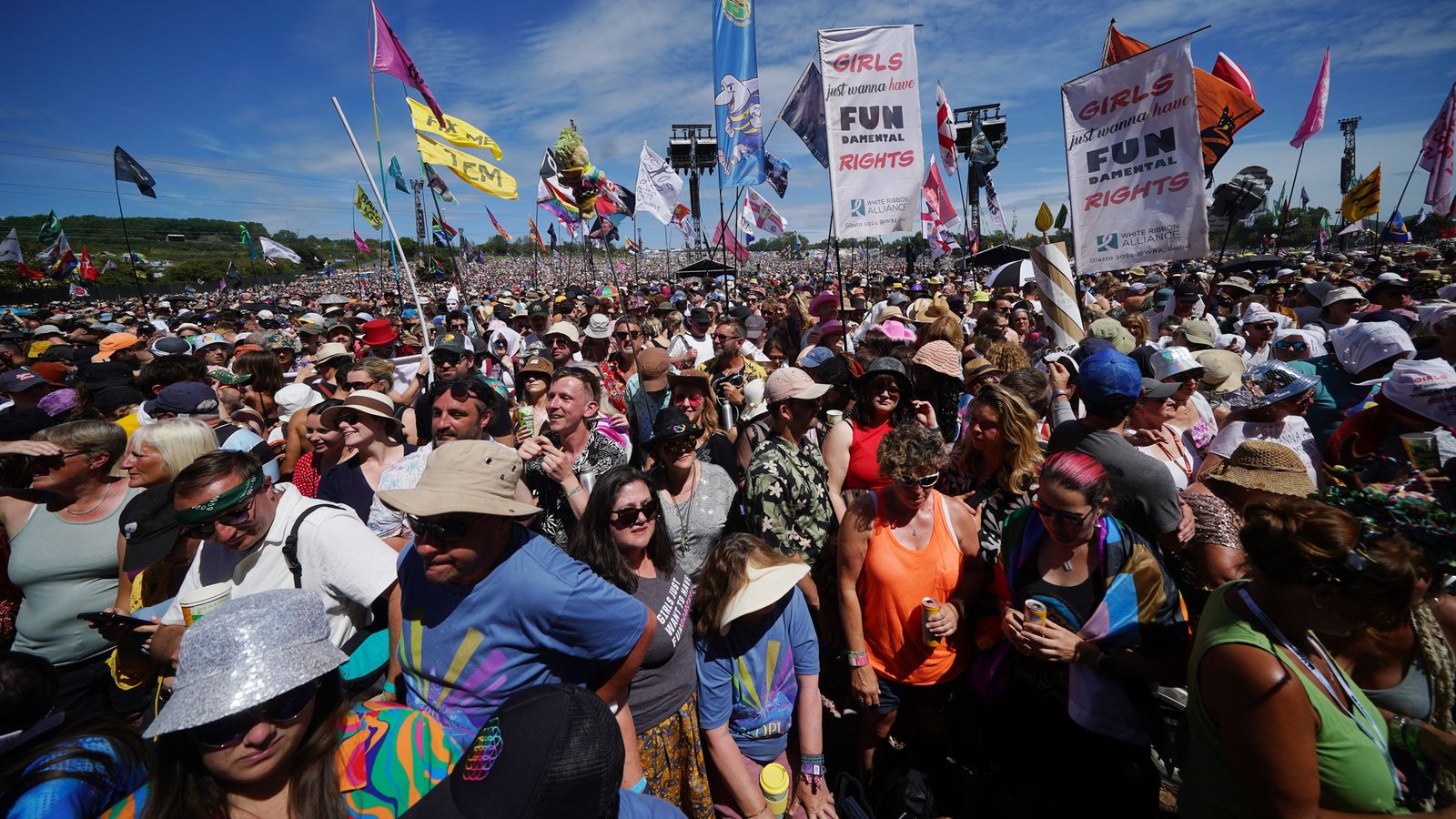 The crowd at the Pyramid Stage this summer. Pic: PA