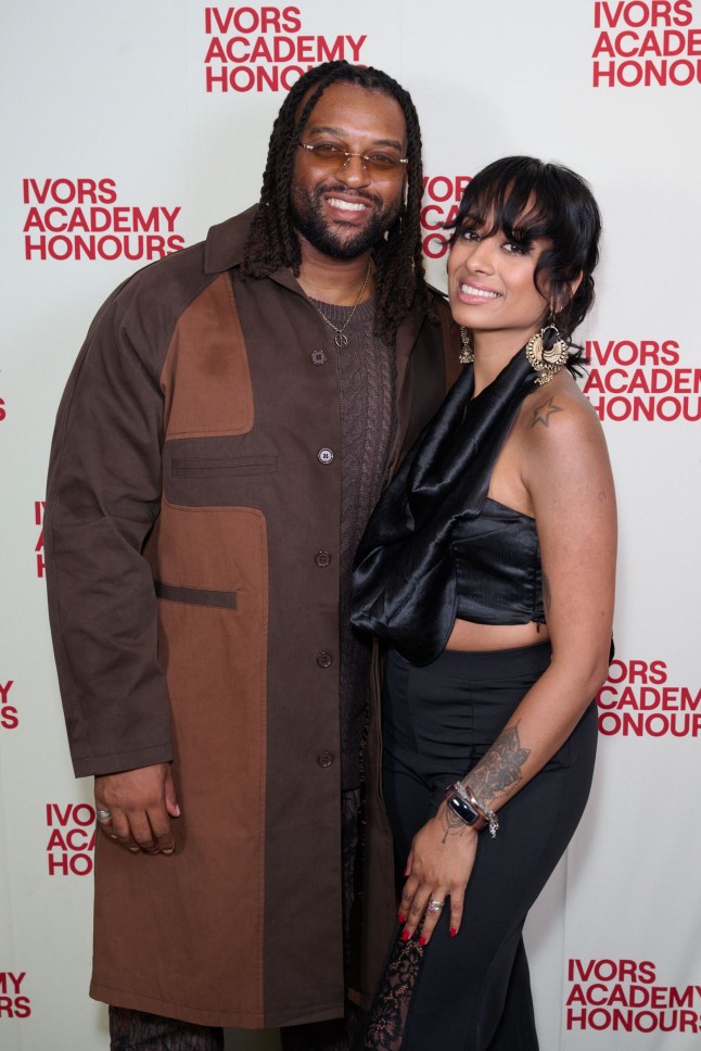 Mandatory Credit: Photo by Dave Hogan/Hogan Media/REX/Shutterstock (14112930u) Oritse Williams and wife Kazz Kumar Williams,at the Ivor Academy Honours at Tanner Warehouse in London, Wednesday 20th September 2023. The Ivors Academy Honours 2023, London, UK - 20 Sep 2023