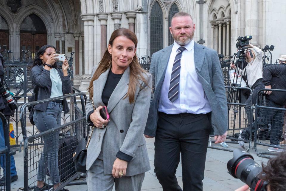 Coleen Rooney leaves the Royal Courts of Justice following the 5th day of the ‘Wagatha Christie’ trial.  Image shot on the 16th May 2022.  © Belinda J