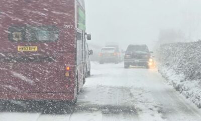 Snow near Dorchester in Dorset