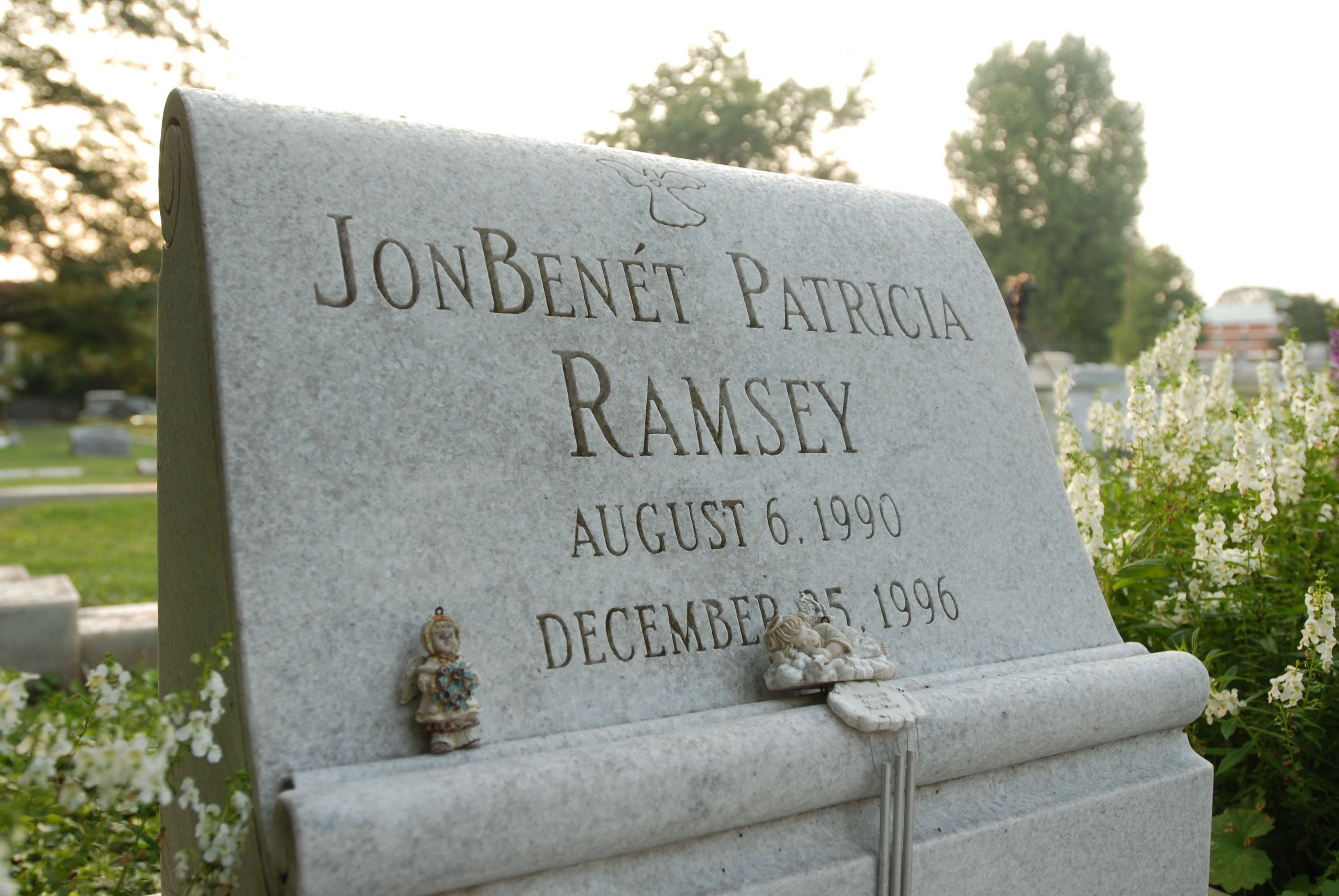 JonBenét Ramsey is buried Georgia, where her parents met and where she was born; her mother, Patsy Ramsey, was buried next to her upon her death in 2006 at the age of 49