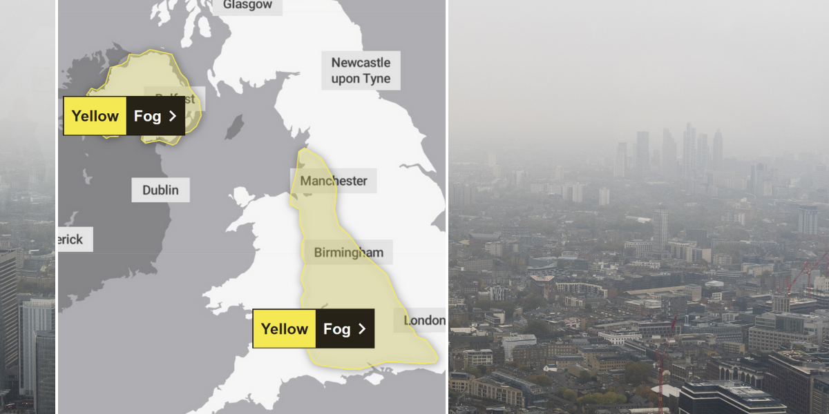 Met Office issues double fog warning as Storm Conall chaos continues