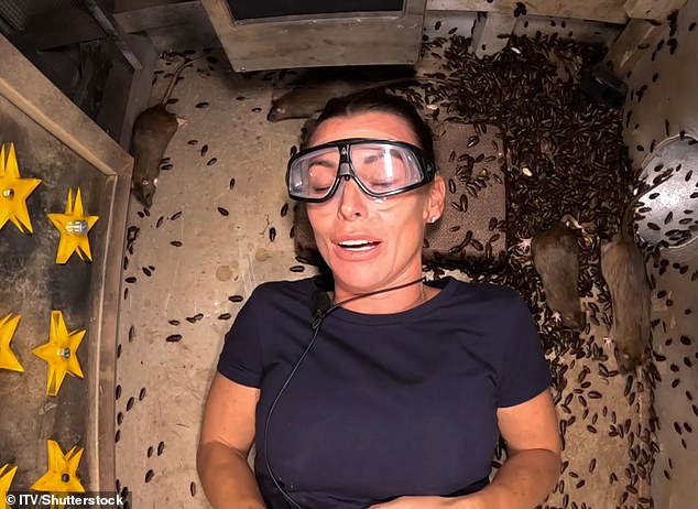 Enduring the I'm A Celebrity Bushtucker Trial in which Coleen was locked in the back of a van with hordes of cockroaches, rats, giant mealworms and crickets