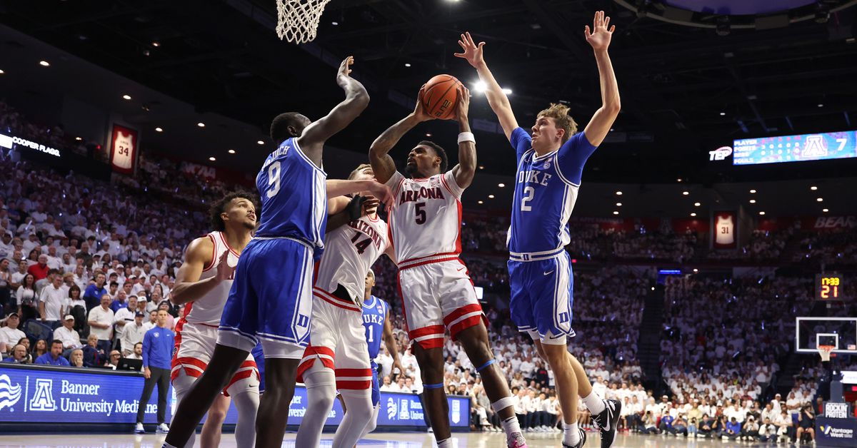 Arizona men’s basketball vs. Duke final score: Wildcats fall at home to 12th-ranked Blue Devils